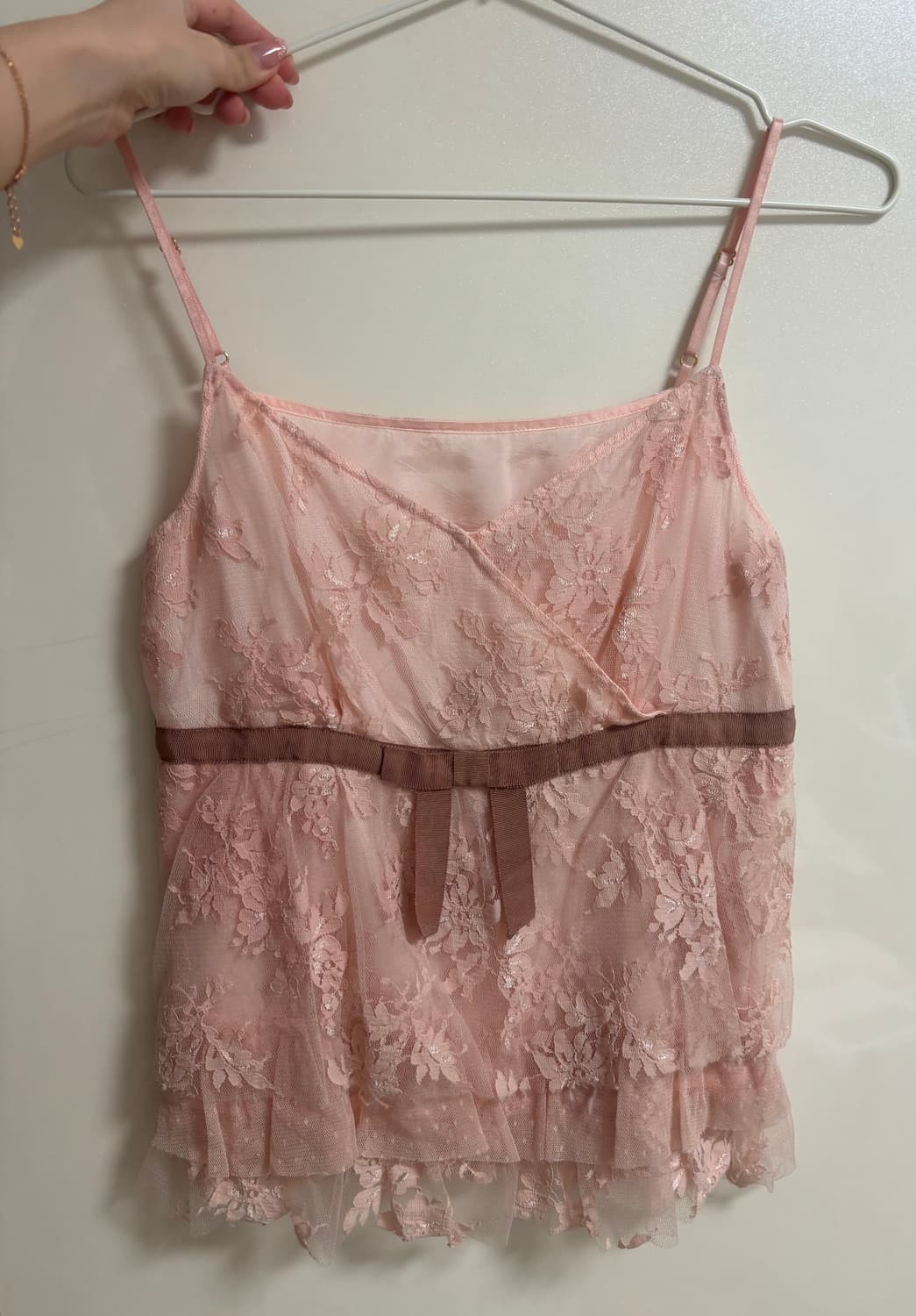오월 빈티지 딸기초코 페어리 레이스 슬리브리스 뷔스티에 상품이미지3