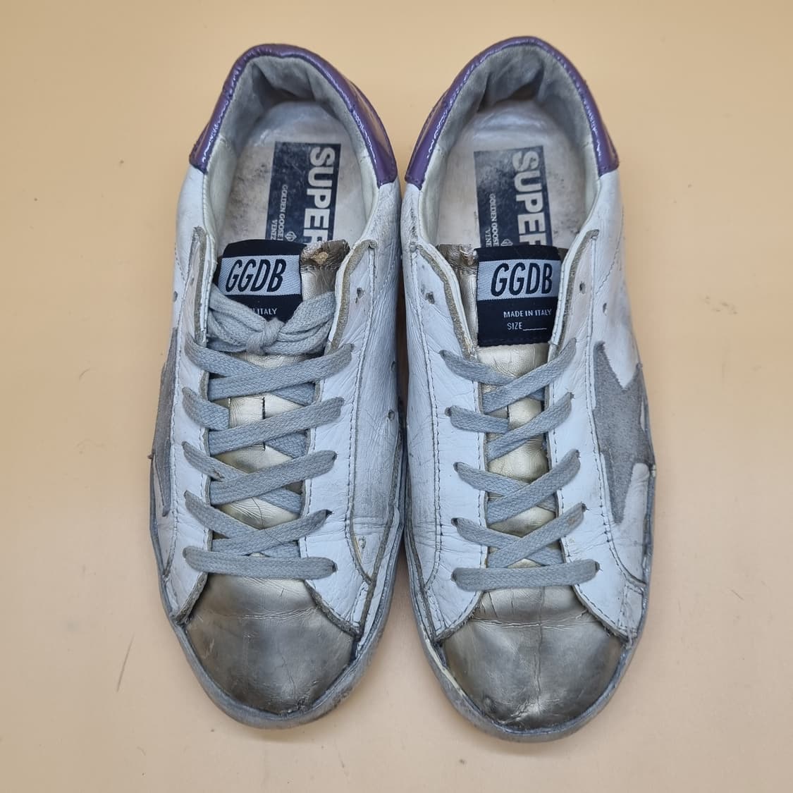 골든구스 슈퍼스타 퍼플 스니커즈36 230 상품이미지2