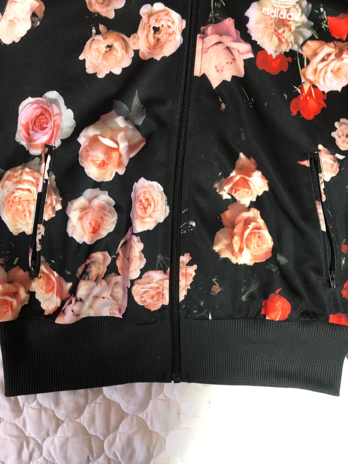 [아디다스 희귀 져지] 파이어버드 빅로고 삼선 플로랄트랙탑 져지 95 상품이미지5