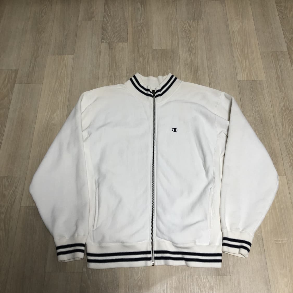 (L) 챔피언 재팬 Champion JP 리버스위브 풀집업 자켓 화이트 상품이미지1