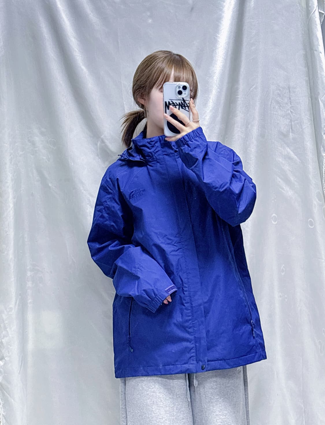 노스페이스 펄 블루 하이벤트 바람막이  상품이미지2