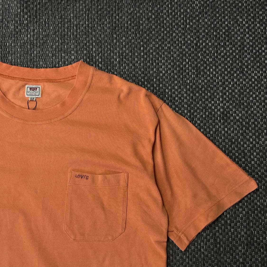 리바이스 LVC 1950's 스포츠웨어 티셔츠 아프리콧 탄 100 상품이미지3