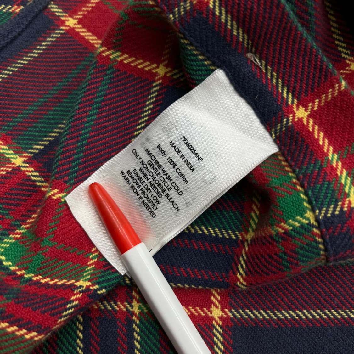 폴로 랄프로렌 레드포니 타탄체크 셔츠 M 상품이미지6