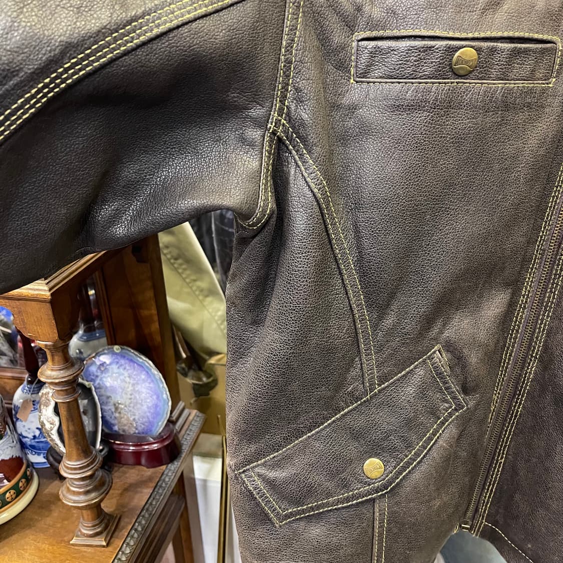 90's Vintage leather jacket 상품이미지3