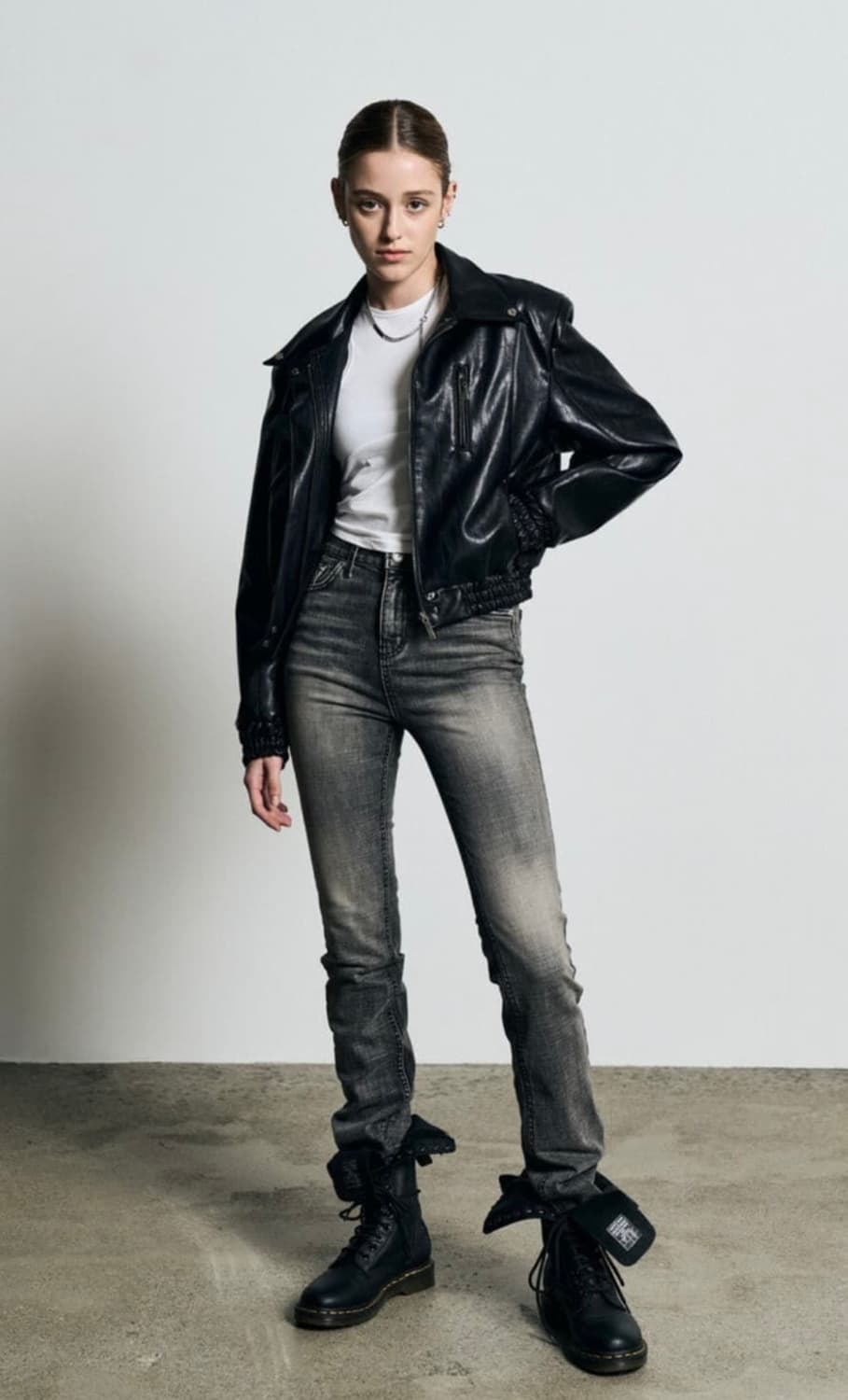 보헤미안서울 슬림 스트레이트 그레이 m  상품이미지1