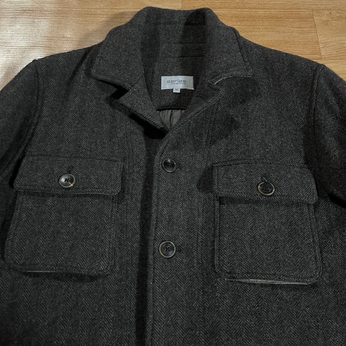 [100] 시리즈 헤링본 헌팅자켓 상품이미지2