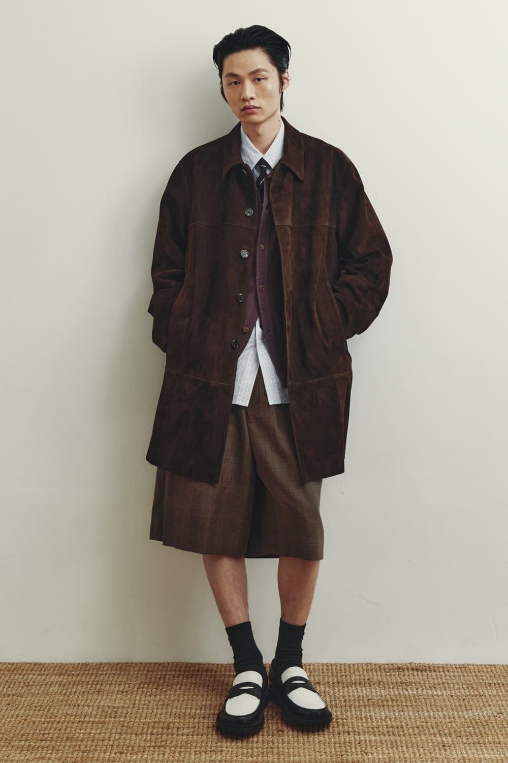 [새상품] 유스 스웨이드 카코트 브라운 s 상품이미지1