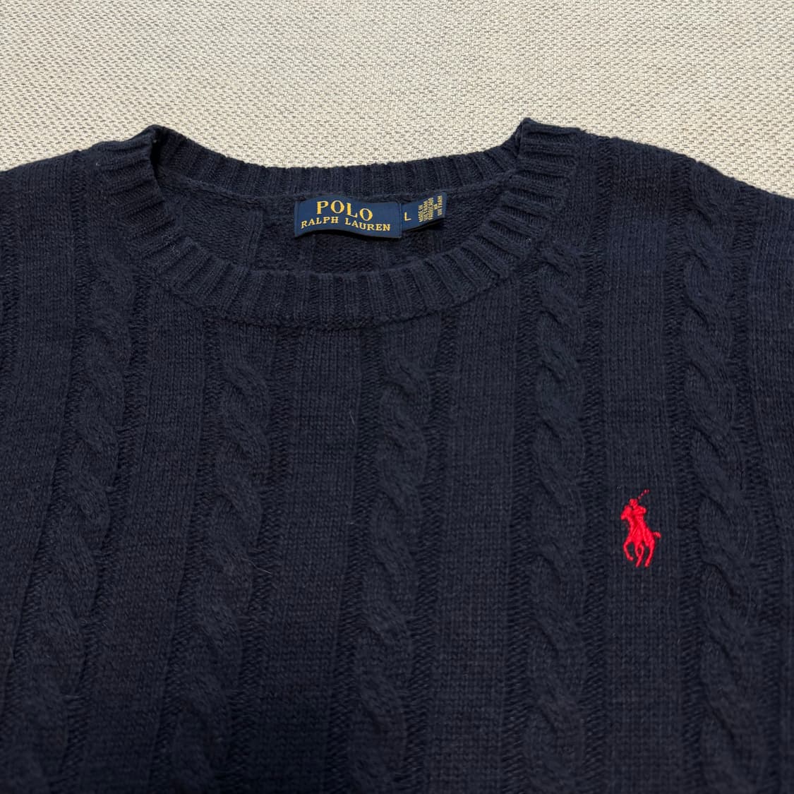 폴로 랄프로렌 라운드 케이블 니트 상품이미지2