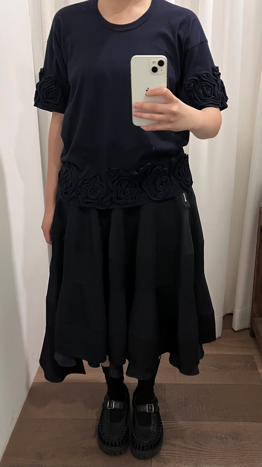 Rose Motif Half T 상품이미지8