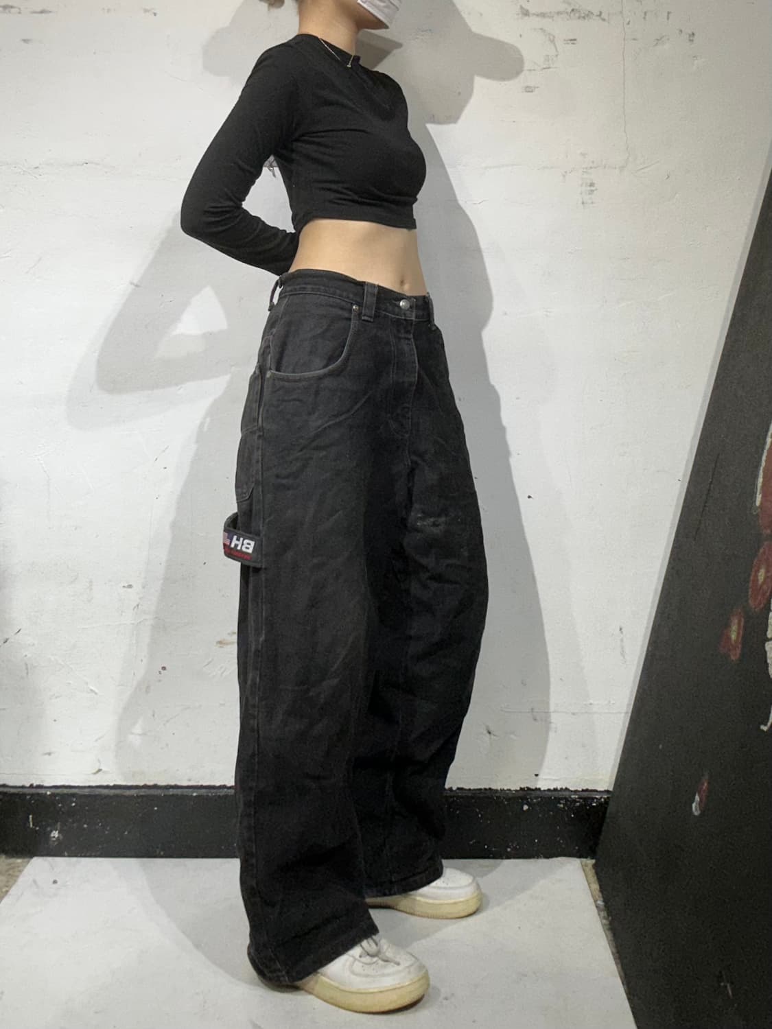 90s polo club 훅청 대대장 와이드 카펜터 워크 팬츠 청바지 상품이미지1