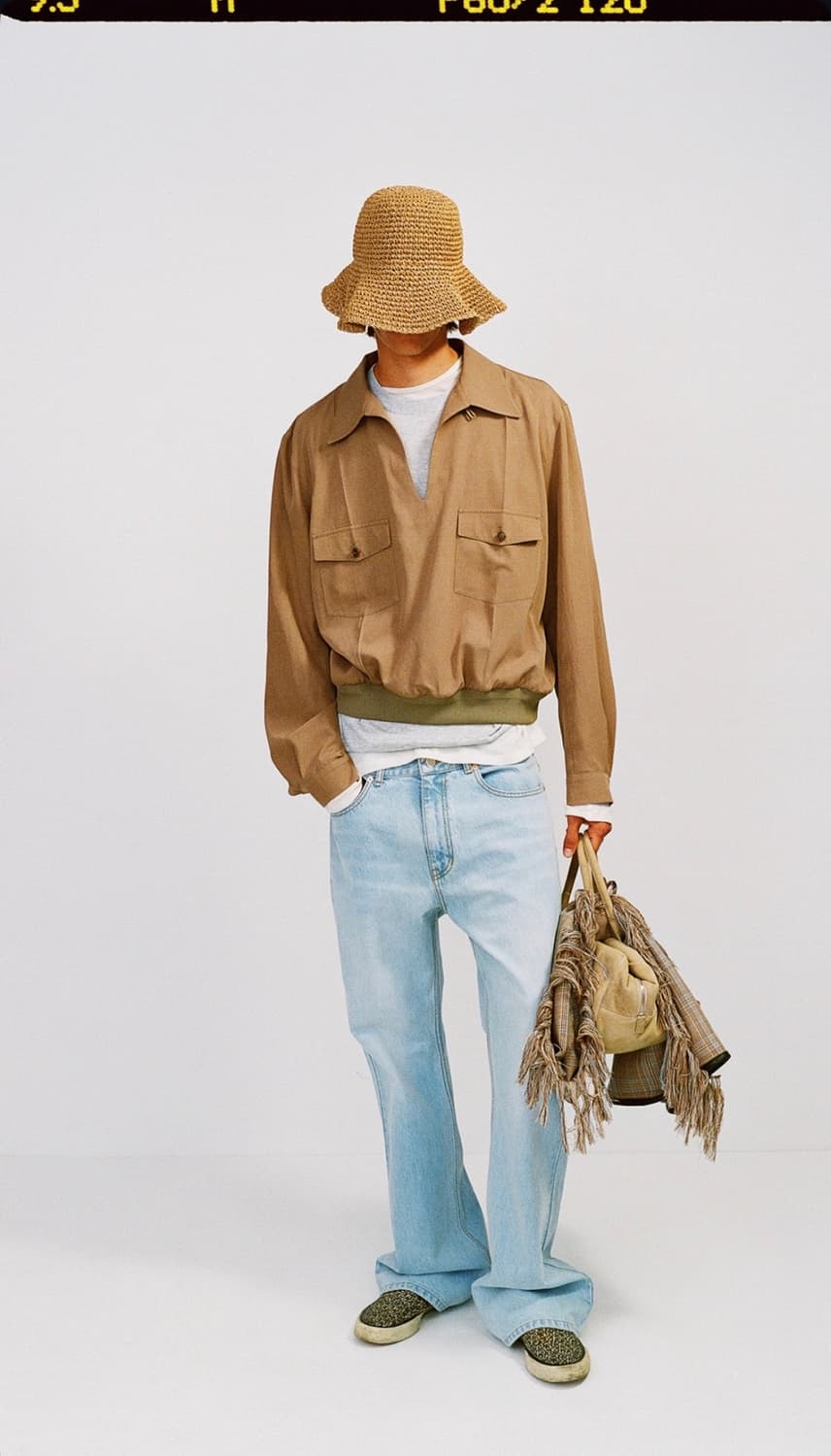 렉토 26SS 라이트 워시 플레어 데님 팬츠 아이스블루 상품이미지1