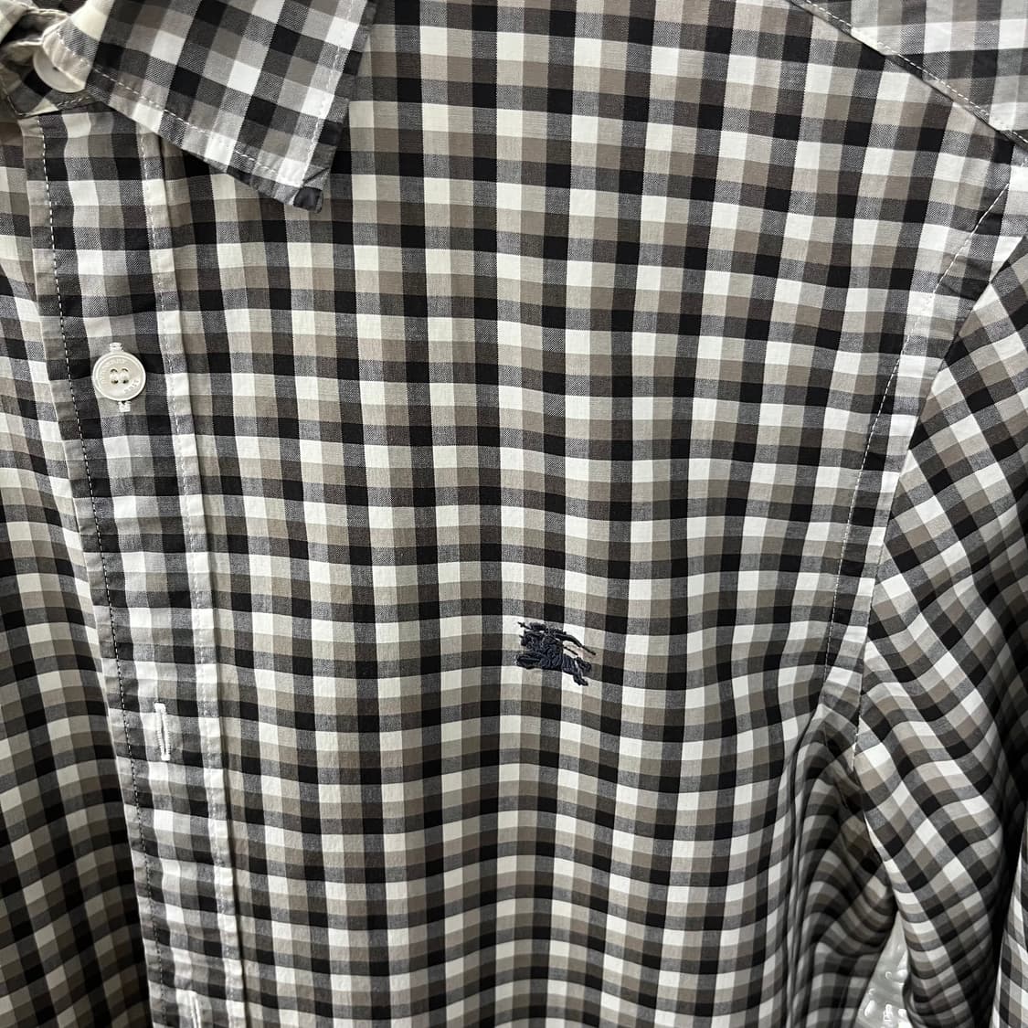버버리브릿 깅엄체크 셔츠 M 상품이미지3