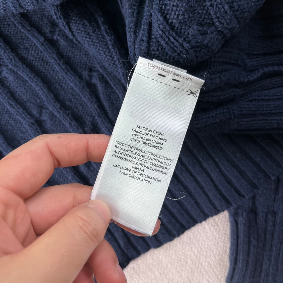 95 폴로 랄프로렌 꽈배기 네이비 니트 상품이미지5