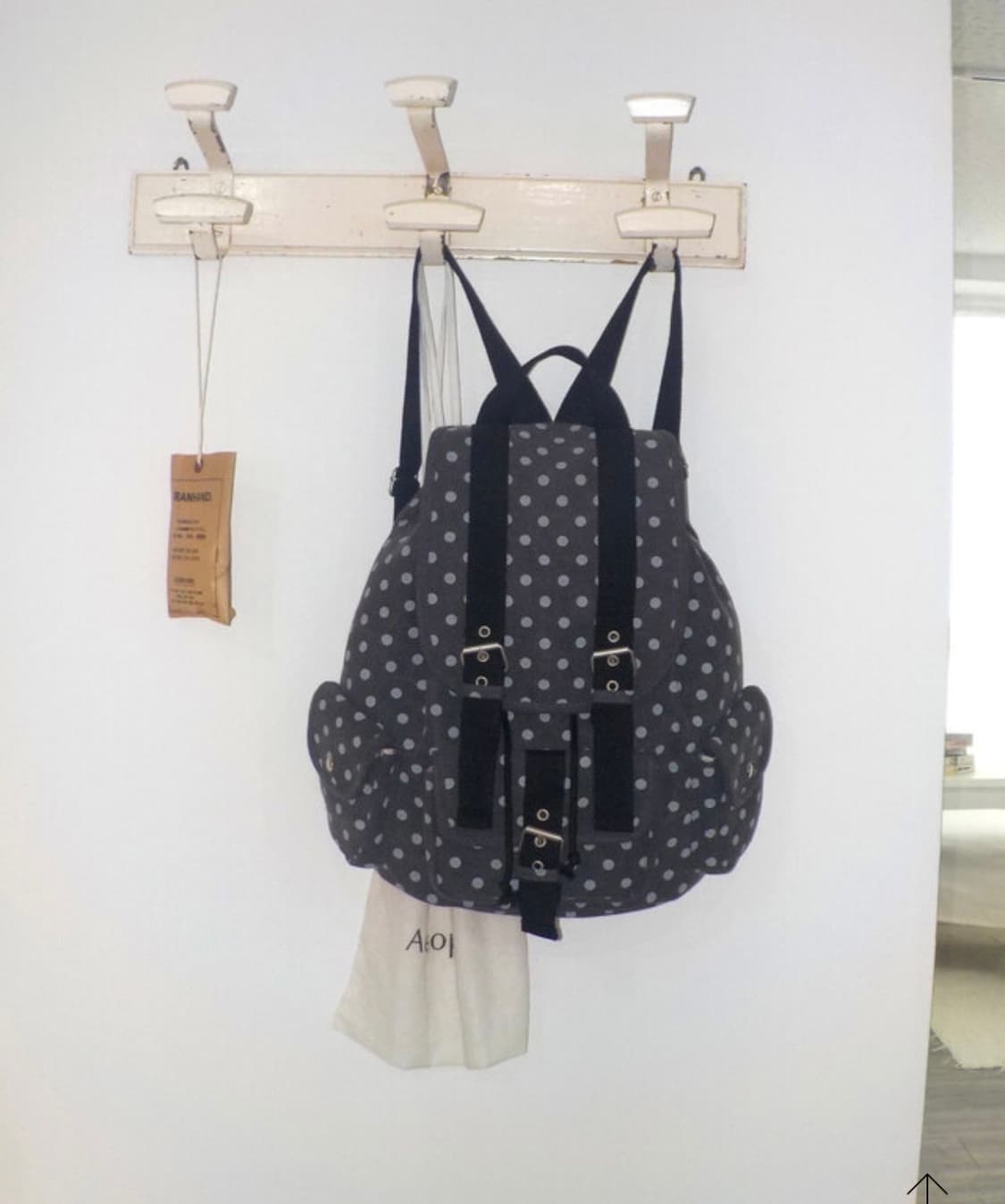 cozing 코징 딩딩 도트 백팩 블랙 상품이미지1