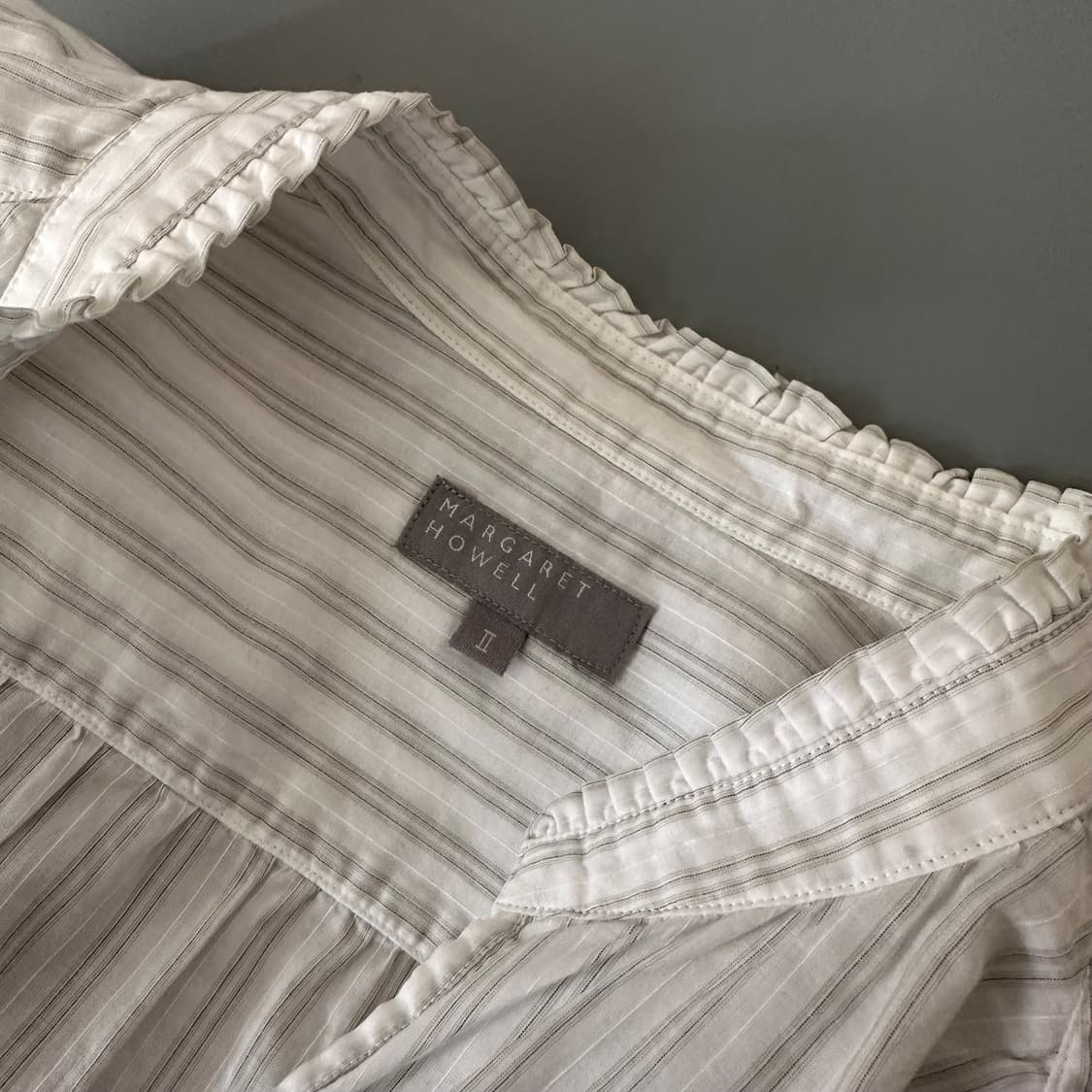 마가렛호웰 margaret howell 스트라이프 셔츠 블라우스 상품이미지5