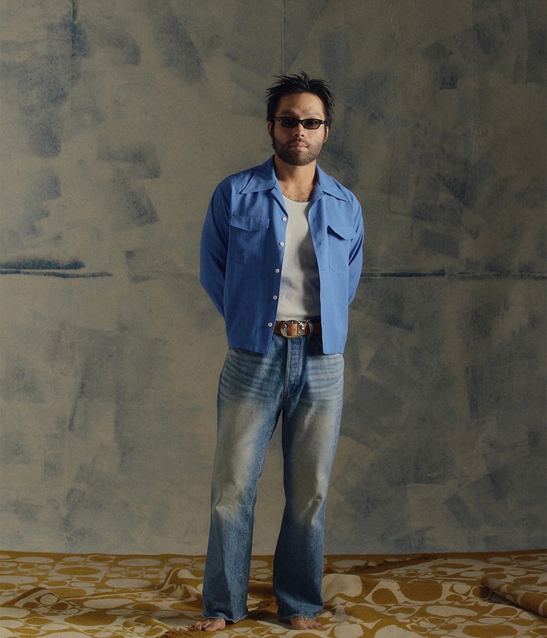 버드노트 오픈카라 셔츠(46) 상품이미지1