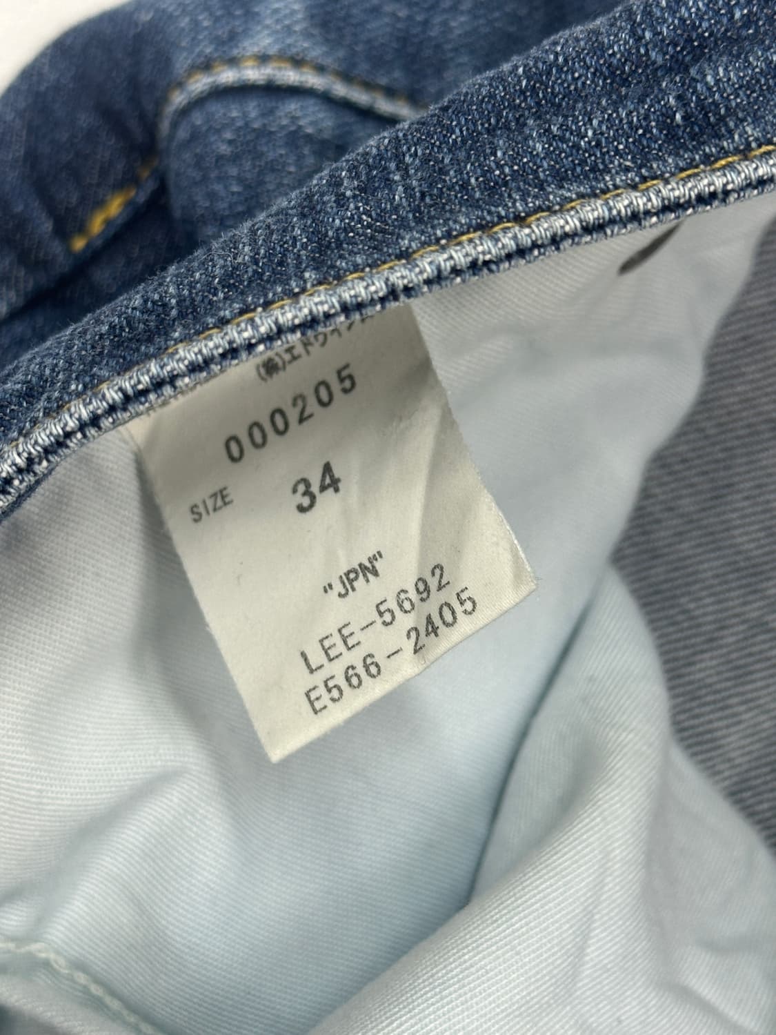 재팬 Lee 빈티지 중청 데님팬츠 청바지  일자핏 34  상품이미지4