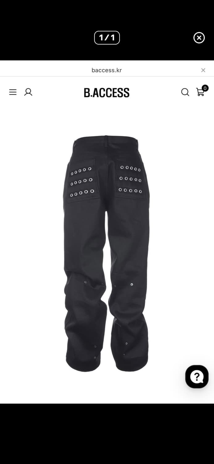 비엑세스 아일릿 버튼 블랙진 0 상품이미지1