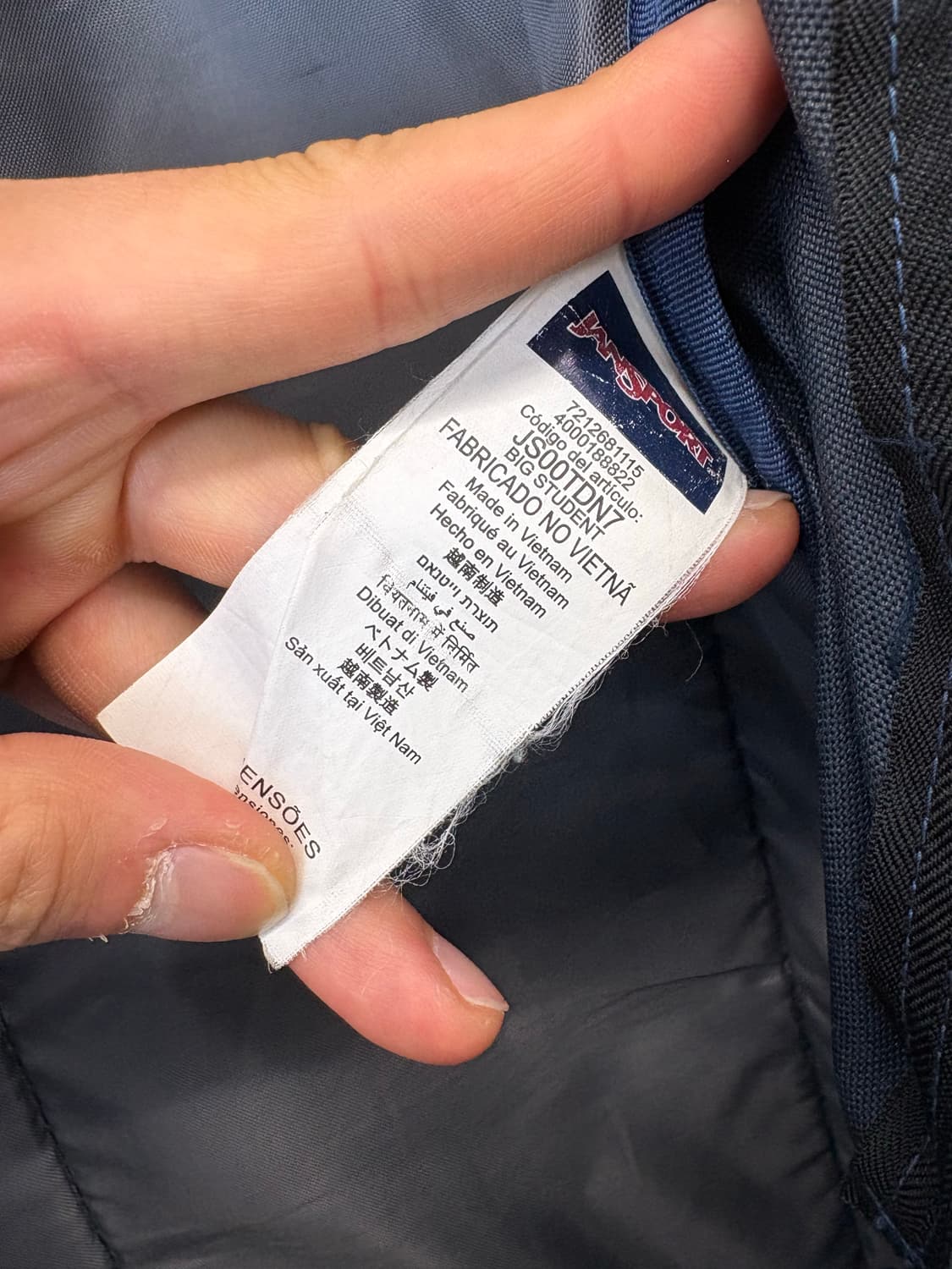 잔스포츠 빅스튜던트 네이비 백팩 상품이미지9