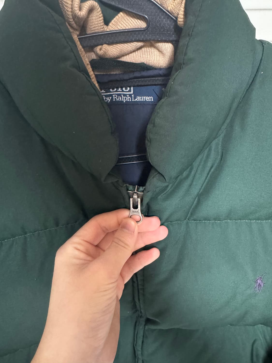 폴로 랄프로렌 푸퍼 딥그린 숏 패딩 자켓 상품이미지4