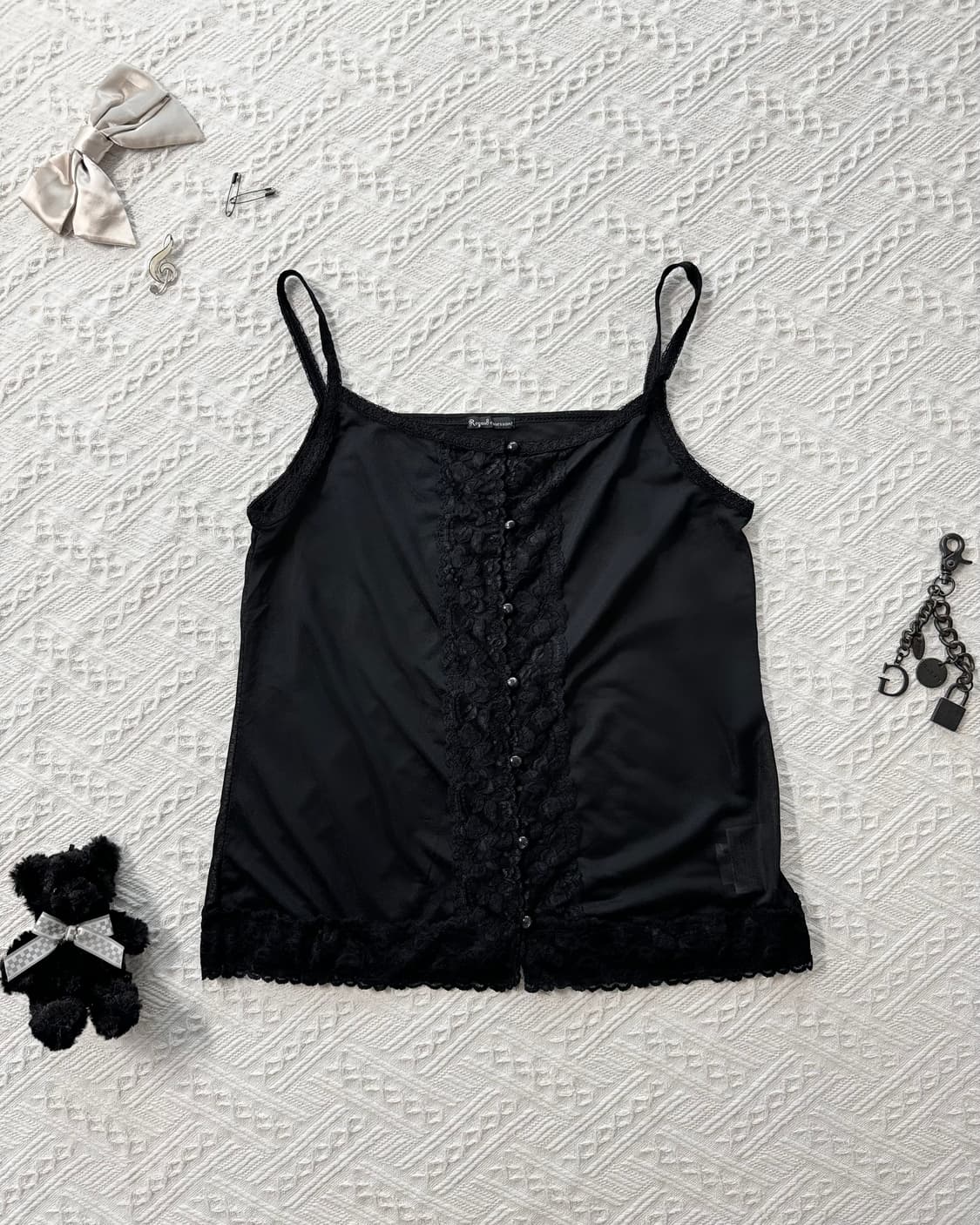 레이스 셔링 새틴 디테일 3pcs SET 상품이미지5