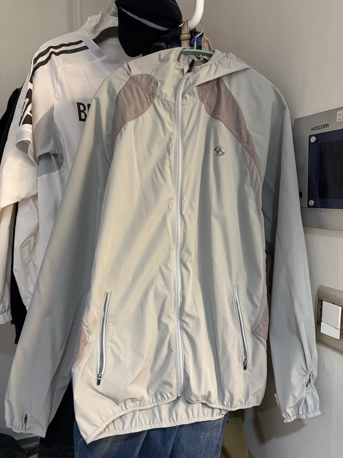 산산기어 러닝 자켓 스카이블루 23SS 상품이미지1