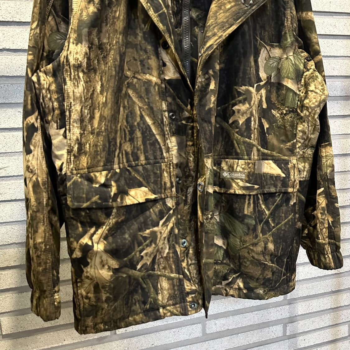 컬럼비아 리얼트리 후드 필드 자켓 기모안감 밑단 스트링 디테일 카키 상품이미지5