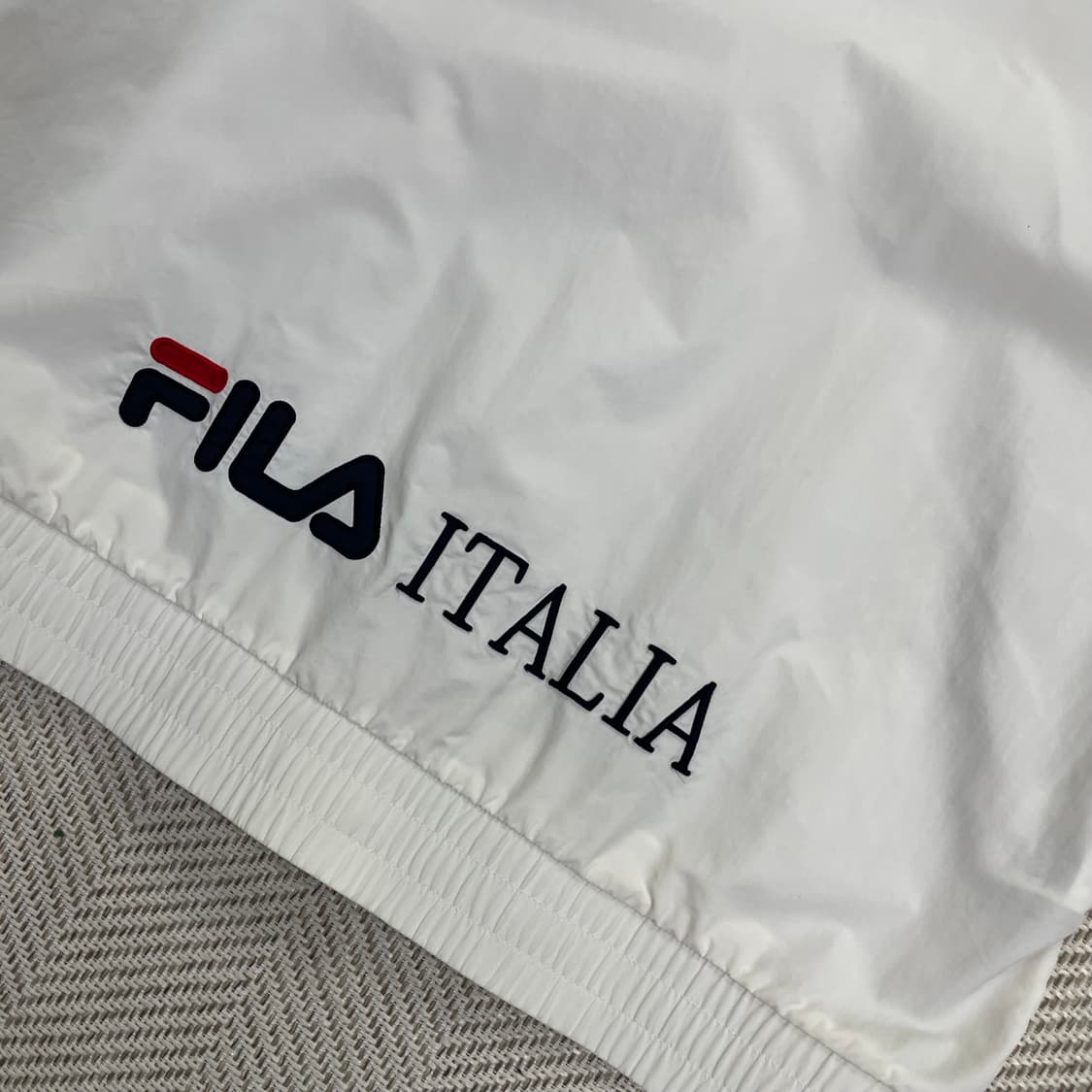 휠라 화이트 반집업 아노락 L 상품이미지4