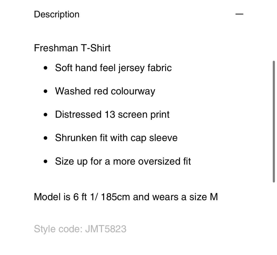 Jaded london freshman t shirt 상품이미지7