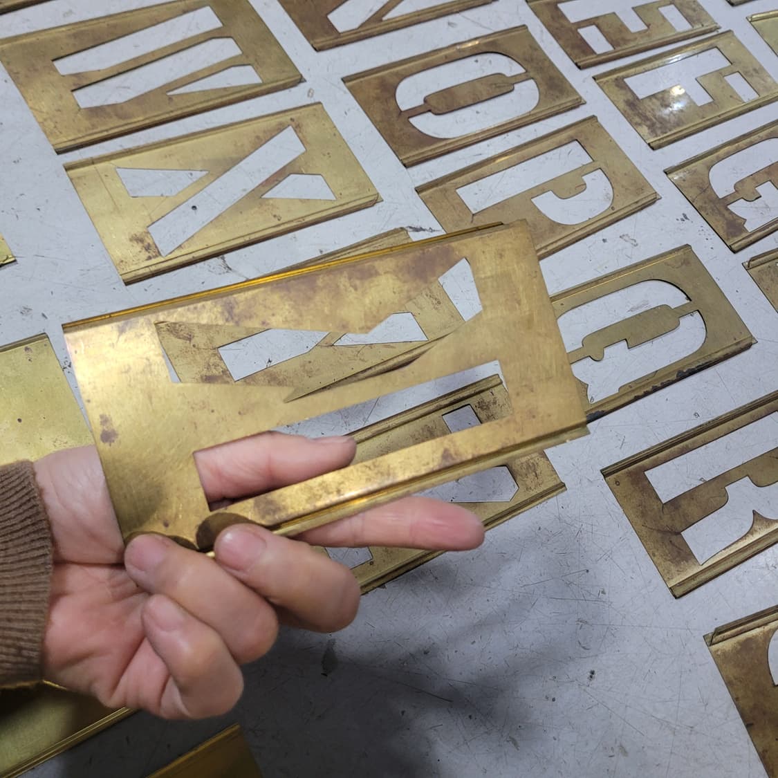 미 황동 스텐실 상품이미지5