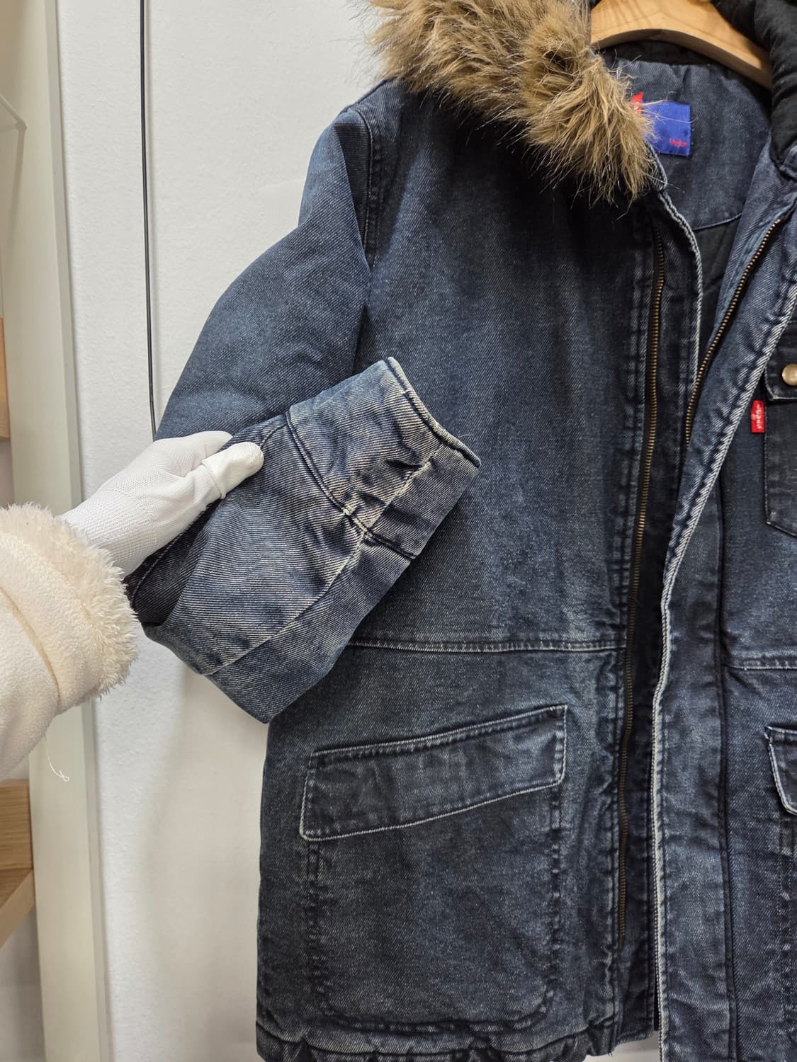 리바이스 데님 후드 야상 점퍼 쟈켓 상품이미지3