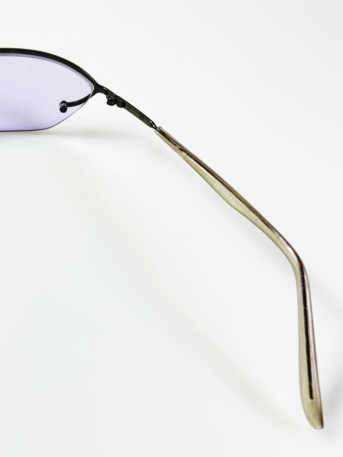 90s UNOSOLEIL 반무테 스퀘어 퍼플 틴트 빈티지 선글라스 상품이미지6