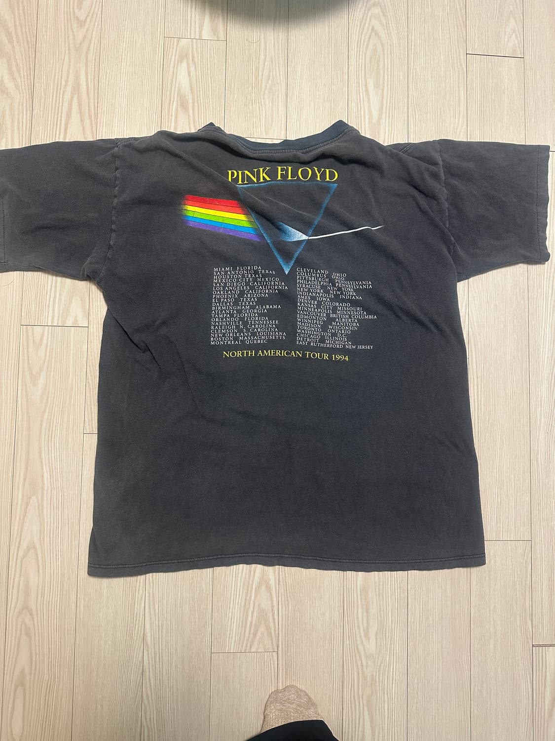 90s 핑크플로이드 빈티지 프리즘 밴드 티셔츠 상품이미지3
