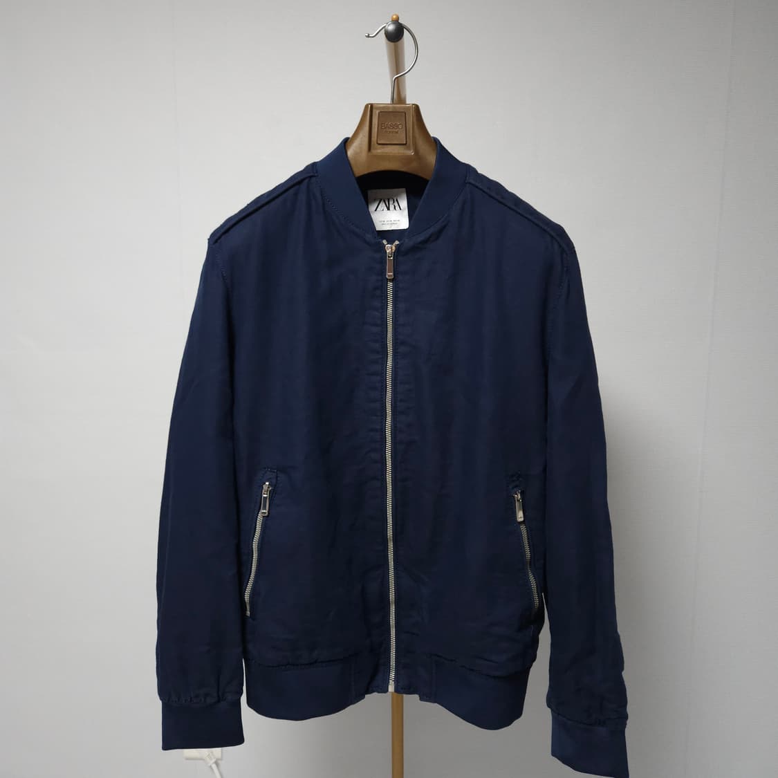 95 ) 자라 남성 린넨 자켓 네이비 상품이미지2