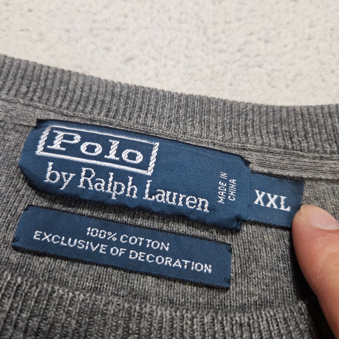 폴로 랄프 로렌 코튼 니트 xxl 상품이미지5