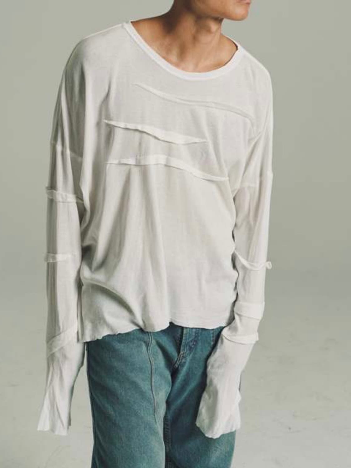 에드워드 커밍 dart long sleeve t-shirt black 상품이미지6