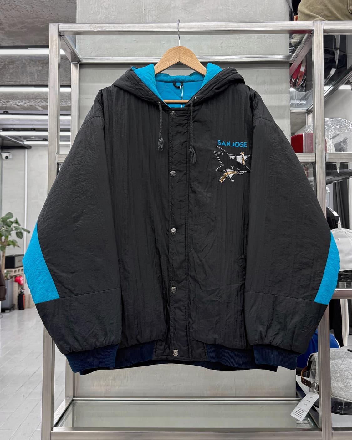 NHL 00s 나일론쉘 퀼티드 후드 점퍼 상품이미지1