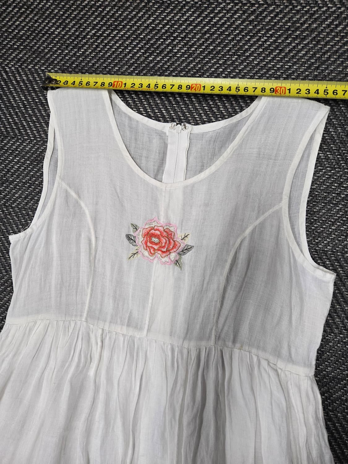 씨실 CISIL 모시 원피스  꽃자수 모시 원피스 세트 상품이미지5