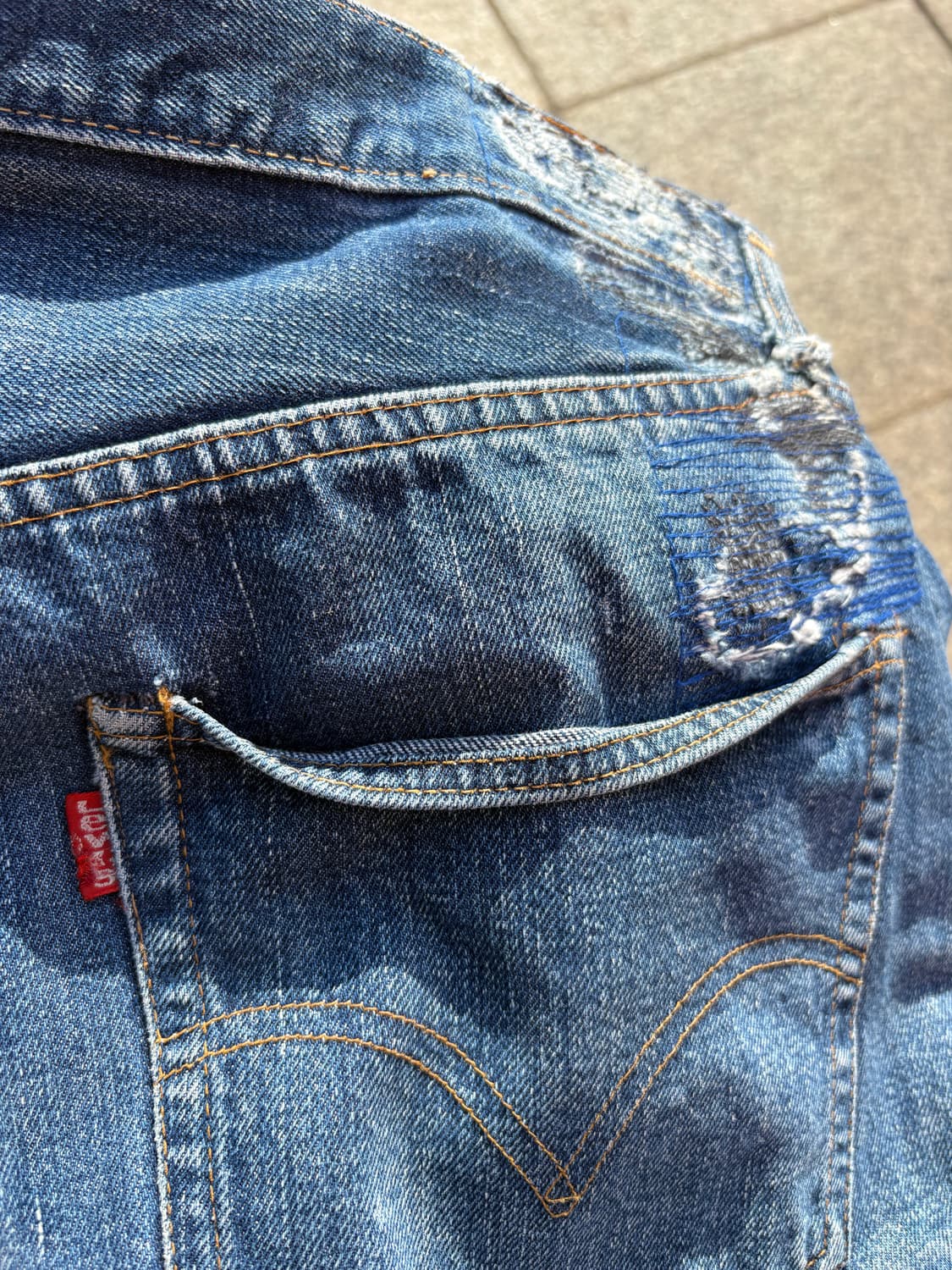 66전기 70s 리바이스 501 데님팬츠 상품이미지6