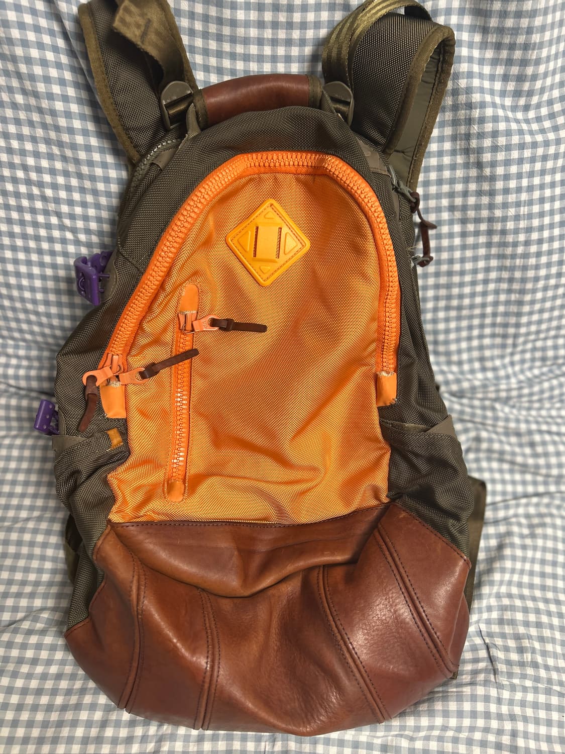 VISVIM 올드비즈빔 오렌지 멀티컬러 발리스틱 백팩 20L 상품이미지1