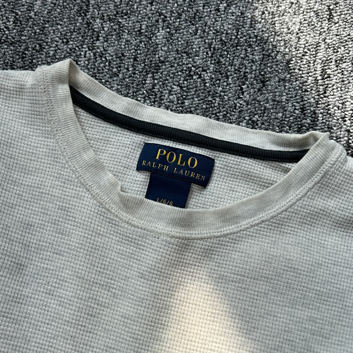 폴로 랄프로렌 멜란지 그레이 와플티셔츠 상품이미지6