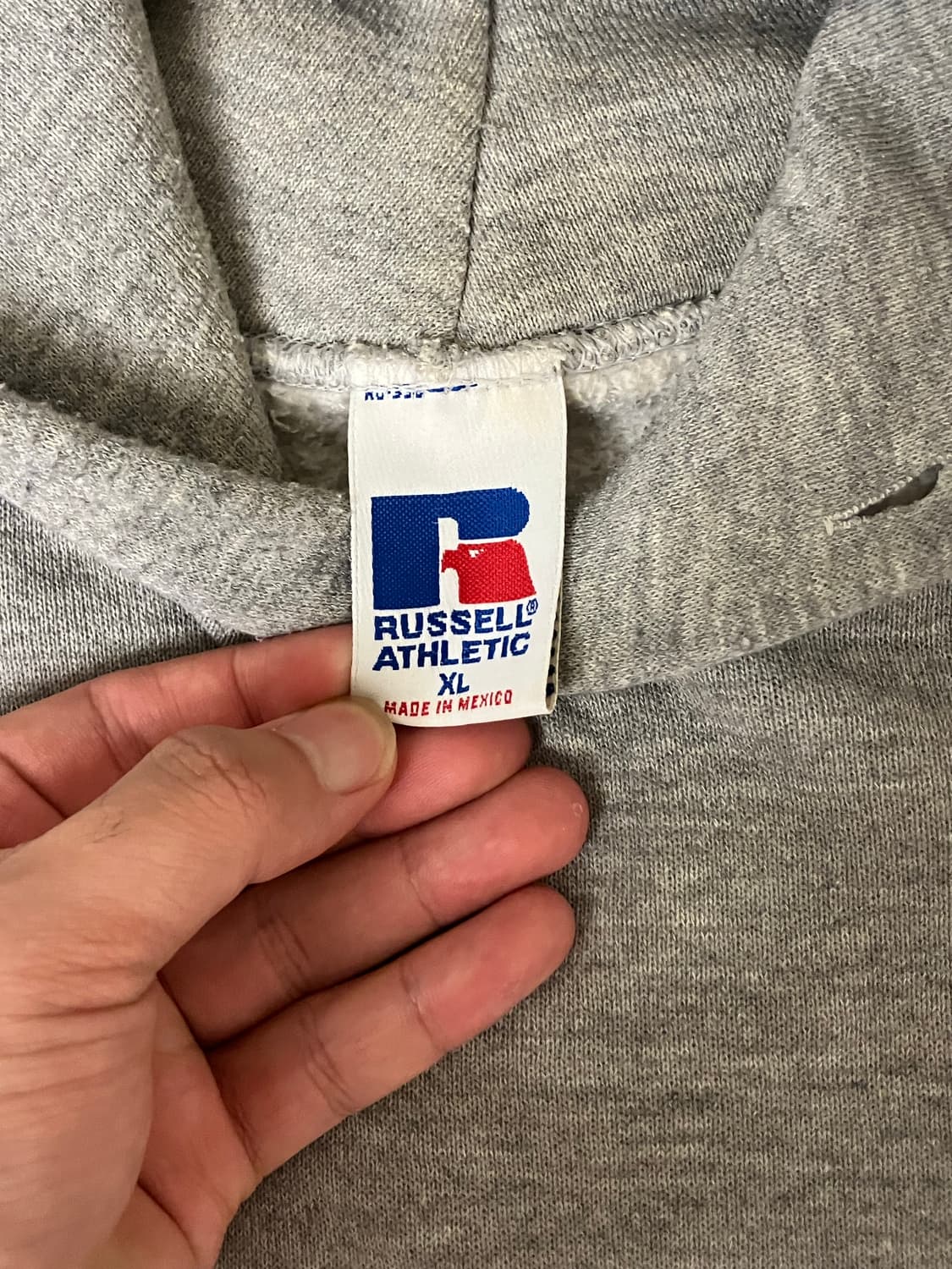 90s Russell gray hoodie 상품이미지6