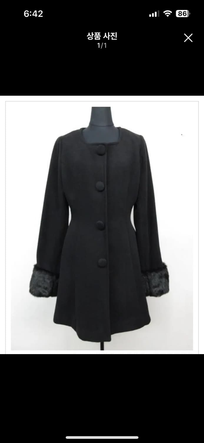 세실맥비 소매 퍼 코트 상품이미지1