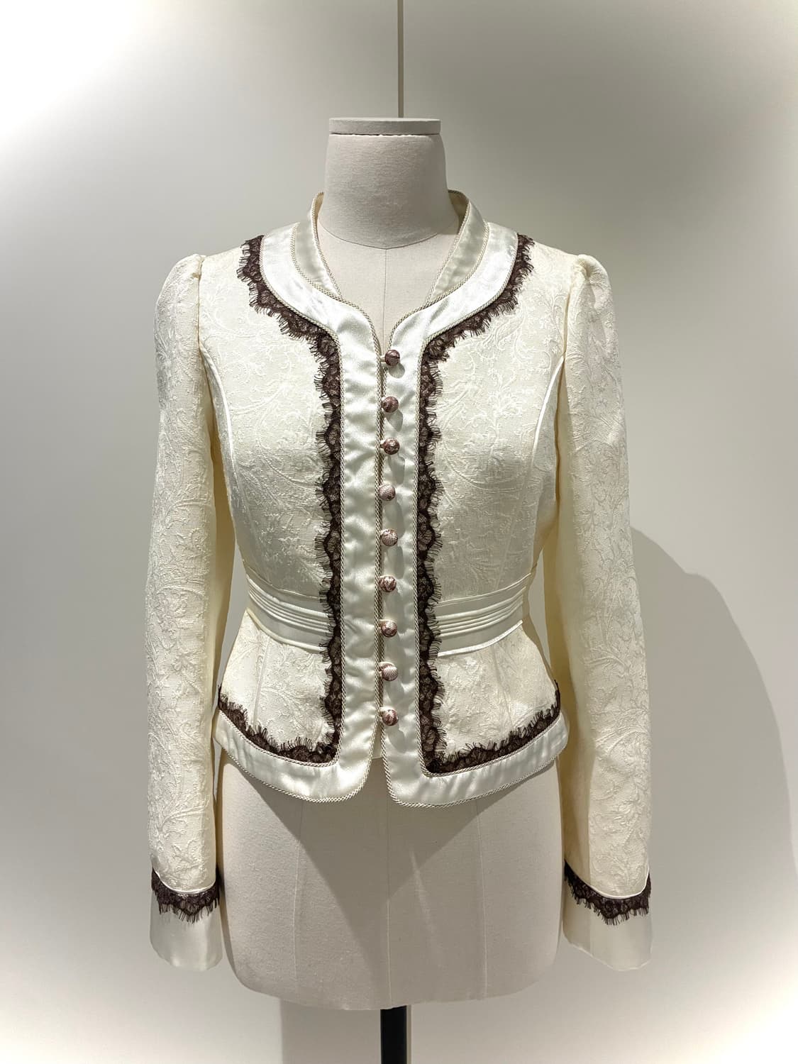 자카드 레이스 버튼 자켓 상품이미지6