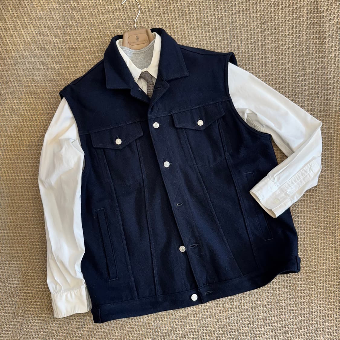 Dsquared2 디스퀘어드 이탈리안 최상급 멜튼울 트러커 베스트 조끼  상품이미지4