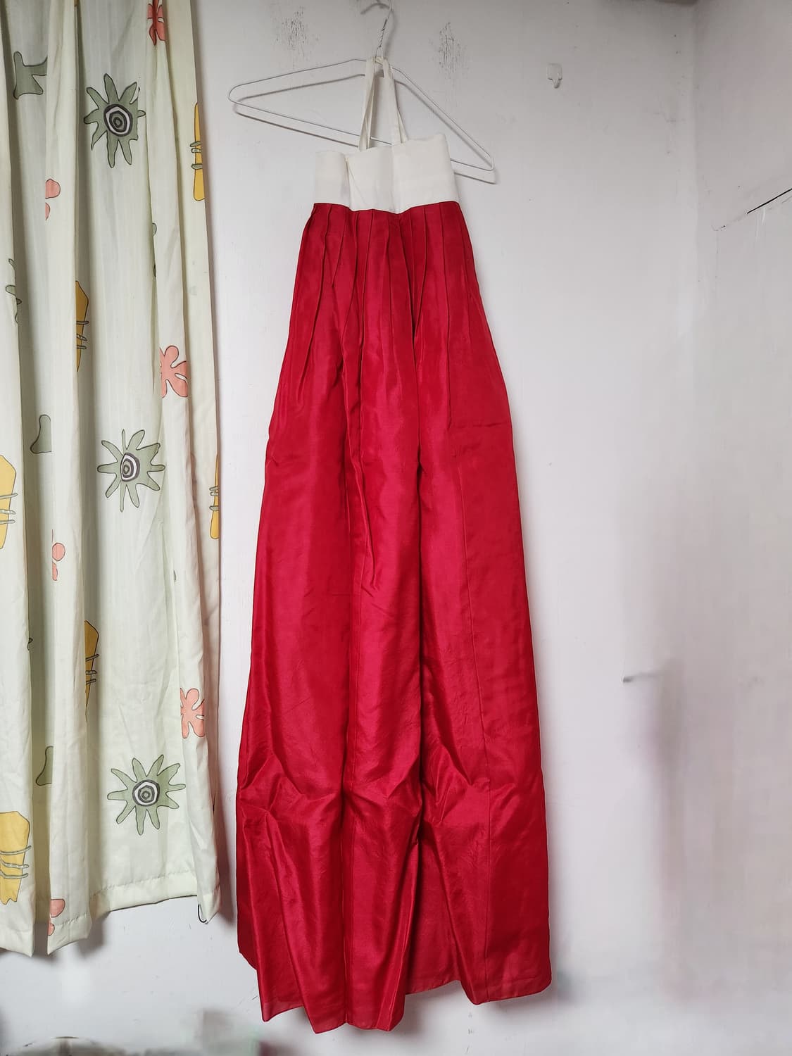 금단제 한복 풀세트 색동 저고리 붉은 치마 90~95 상품이미지4