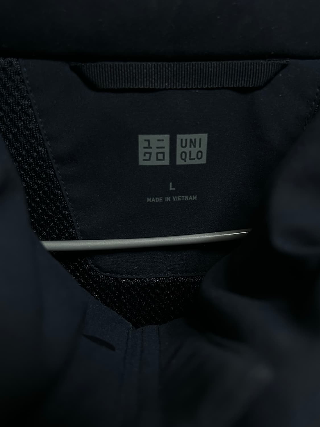 유니클로 하이브리드 다운 파카 네이비 L 상품이미지2