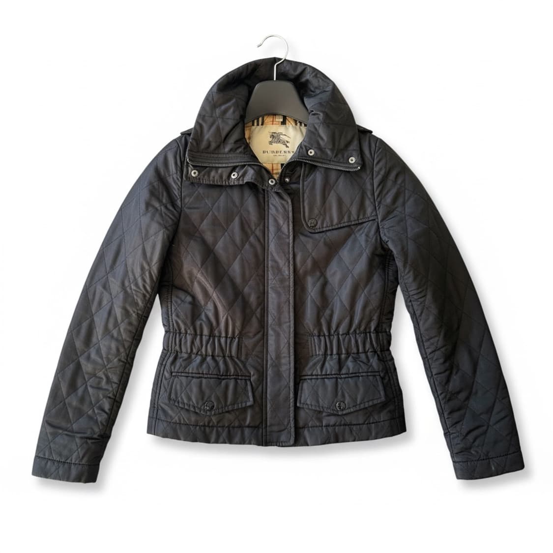버버리 런던 정품 퀼팅 자켓 블랙 UK6 상품이미지1