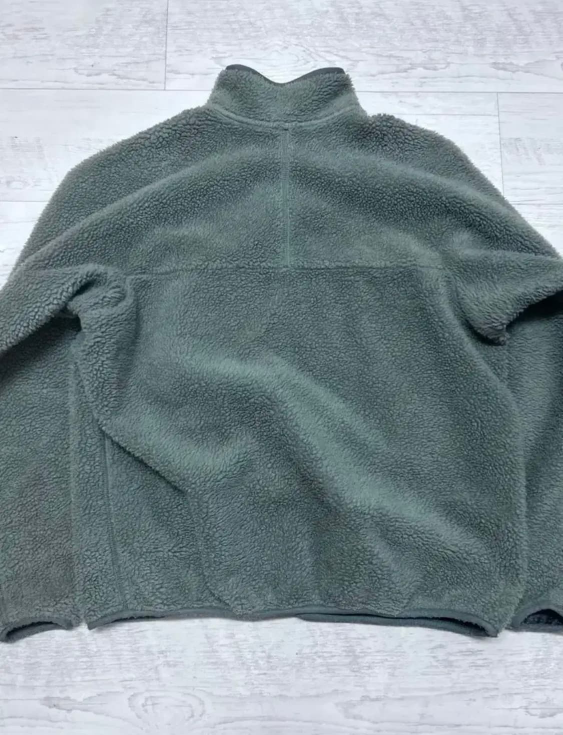 파타고니아 레트로 파일 플리스 집업 자켓 올리브 그린 XL USA 메이드 상품이미지3