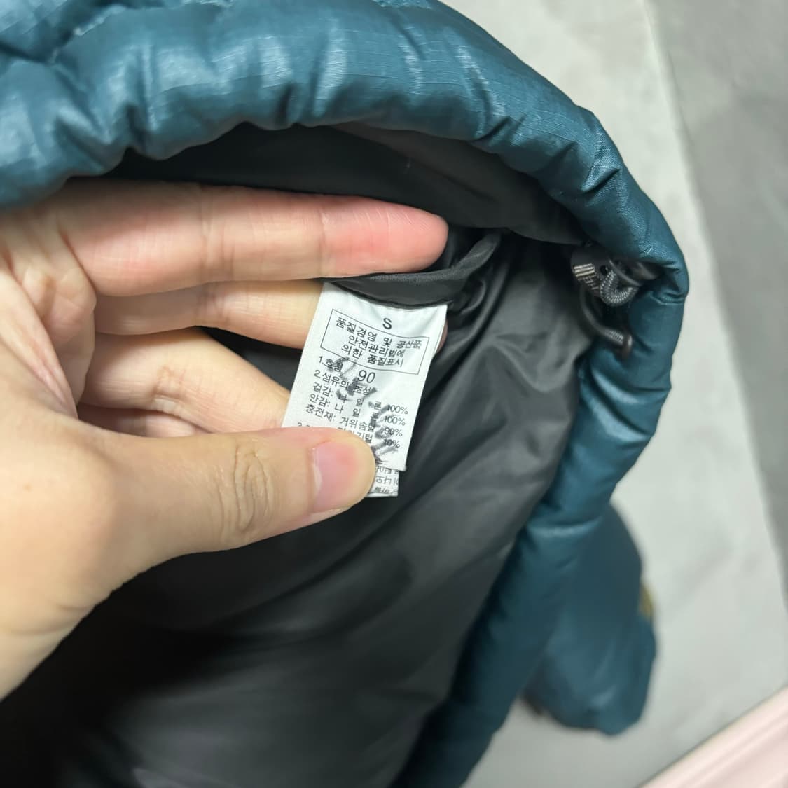 노스페이스 눕시 700 구스다운 패딩 청록 상품이미지3